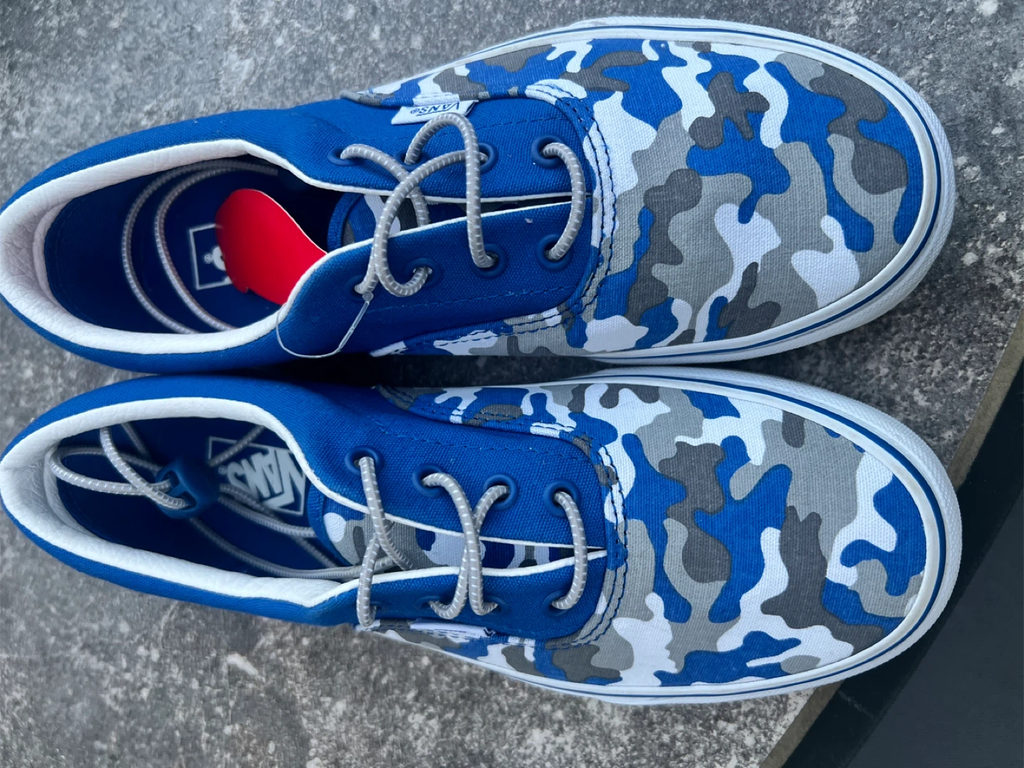 Vans Era Camo Blue Shoes youth 5.5 - photo 2
