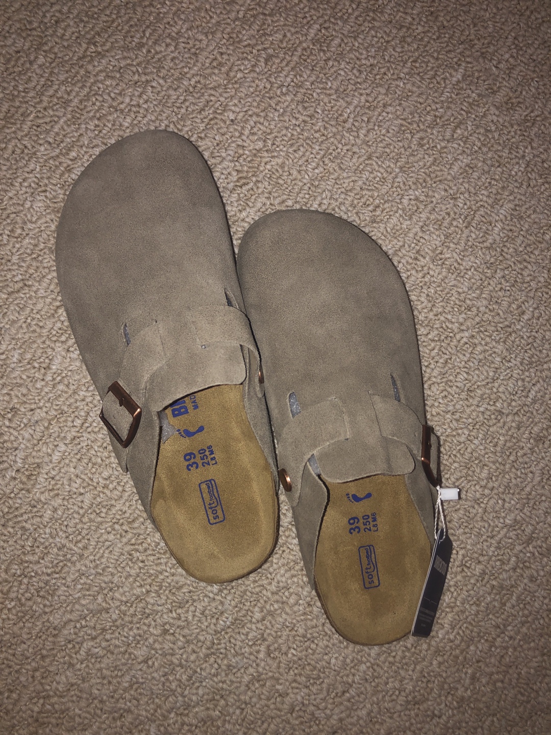 Birkenstock suede clogs