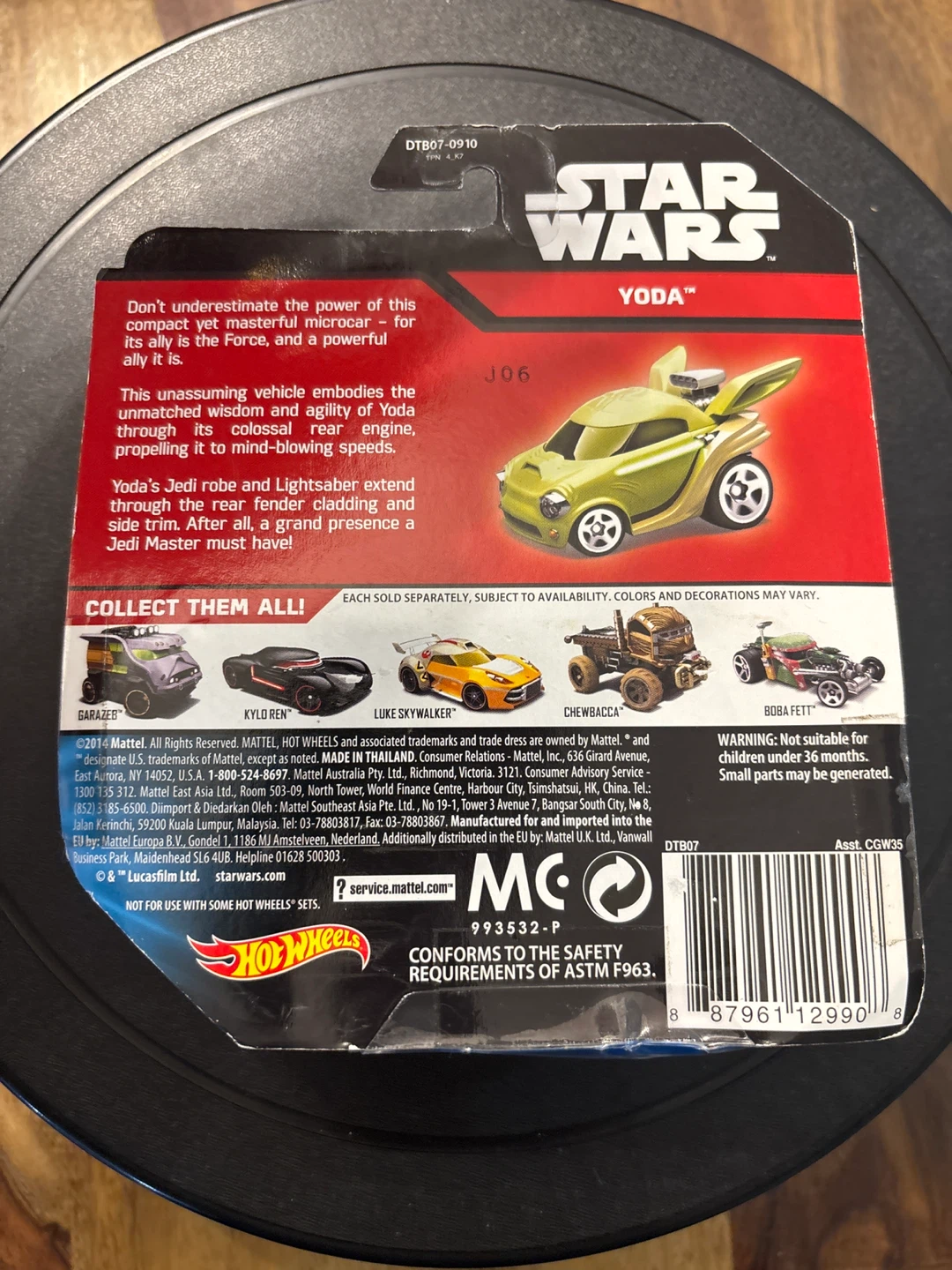 Hot Wheels Star Wars Yoda Car - New in Package! - photo 2