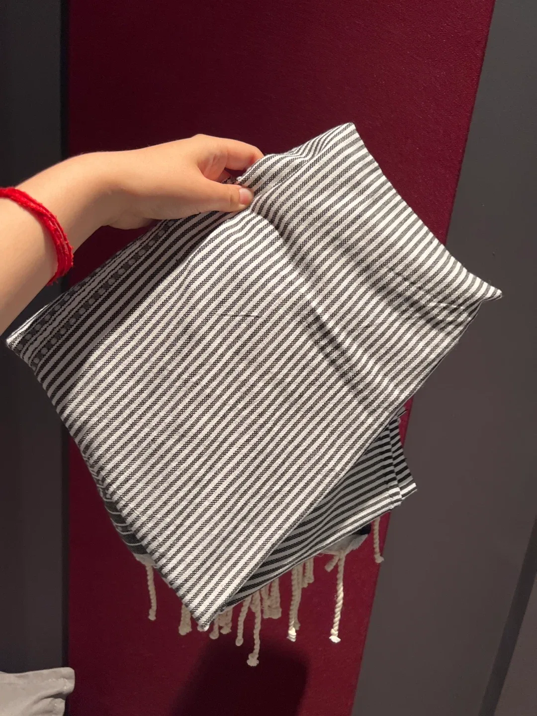 Striped Cotton Throw Blanket thumbnail