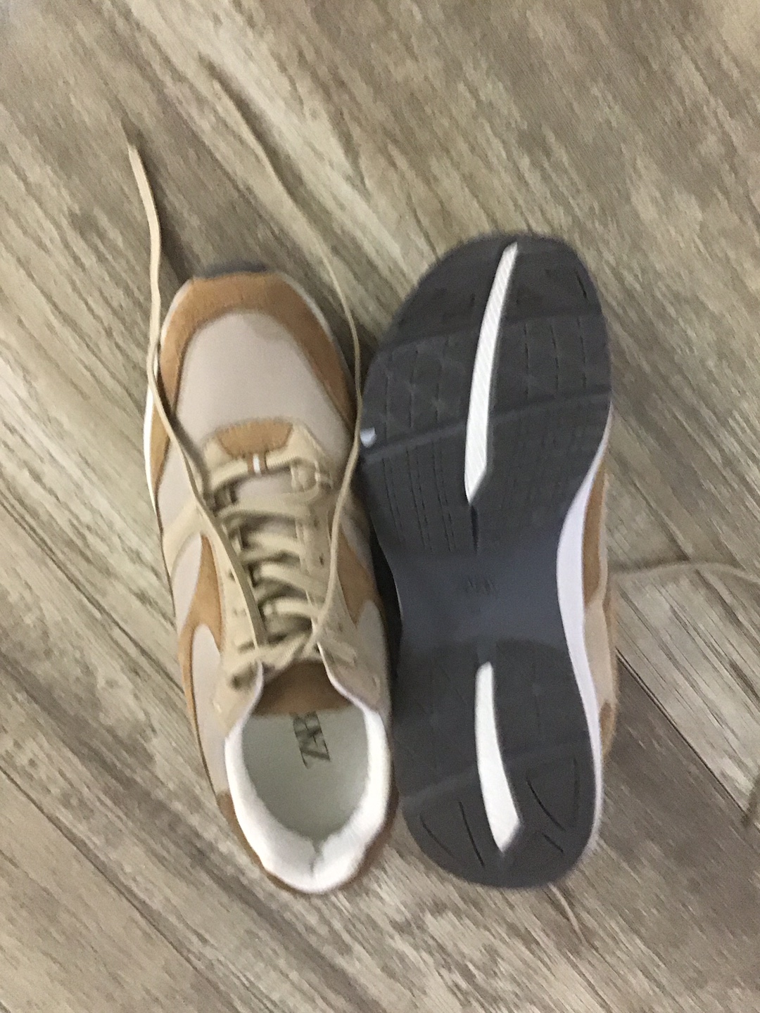 Zara Beige & Brown Sneakers. Size 12 - photo 3