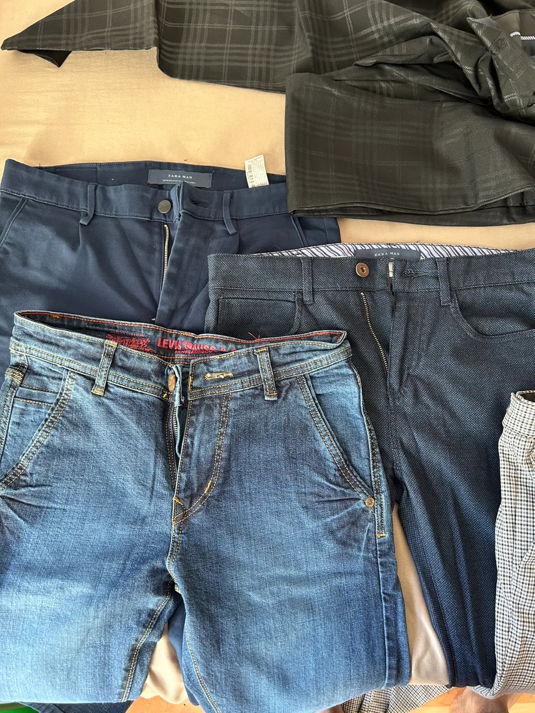 Mixed Lot of Men's Pants - Zara, Levi's, More thumbnail