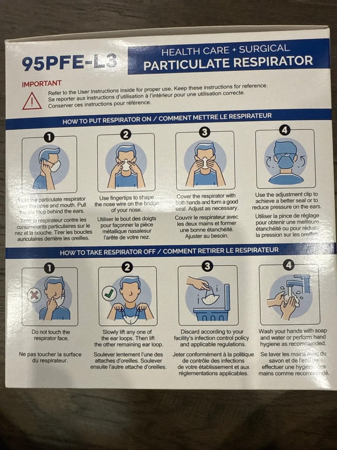 Layfield 95PFE-L3 Health Care Surgical Masks - 30 Pieces image indicator(3)