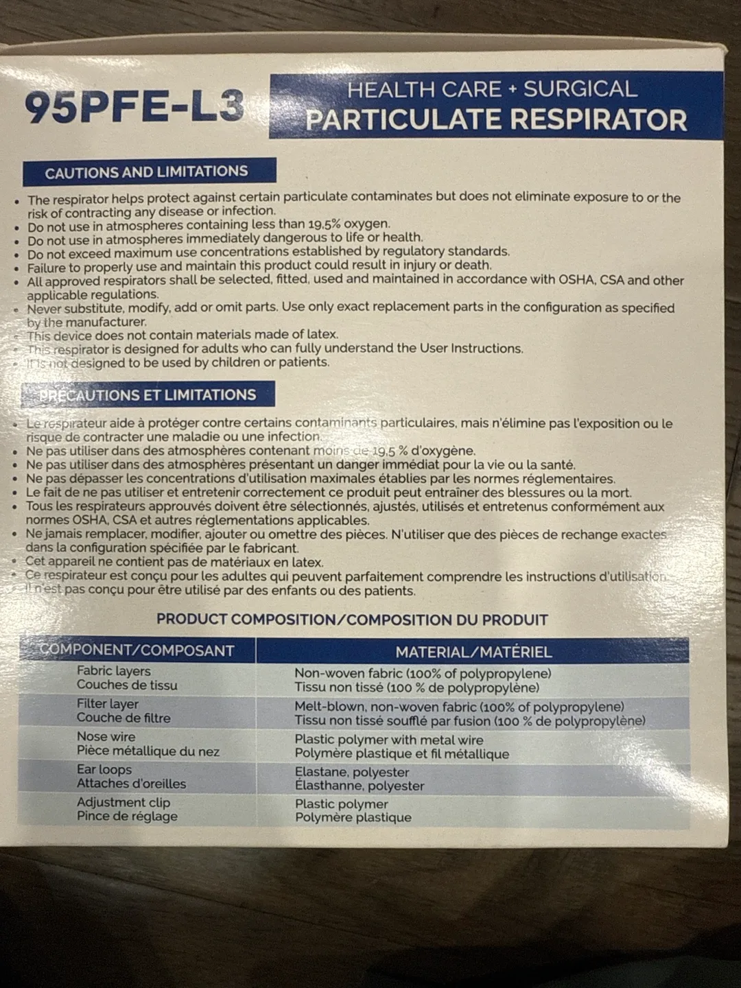 Layfield 95PFE-L3 Health Care Surgical Masks - 30 Pieces image indicator(4)