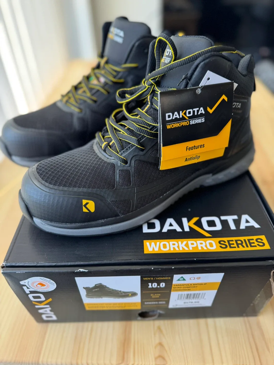 Dakota Workpro Series Size 10 Safety Shoes - Black image indicator(2)