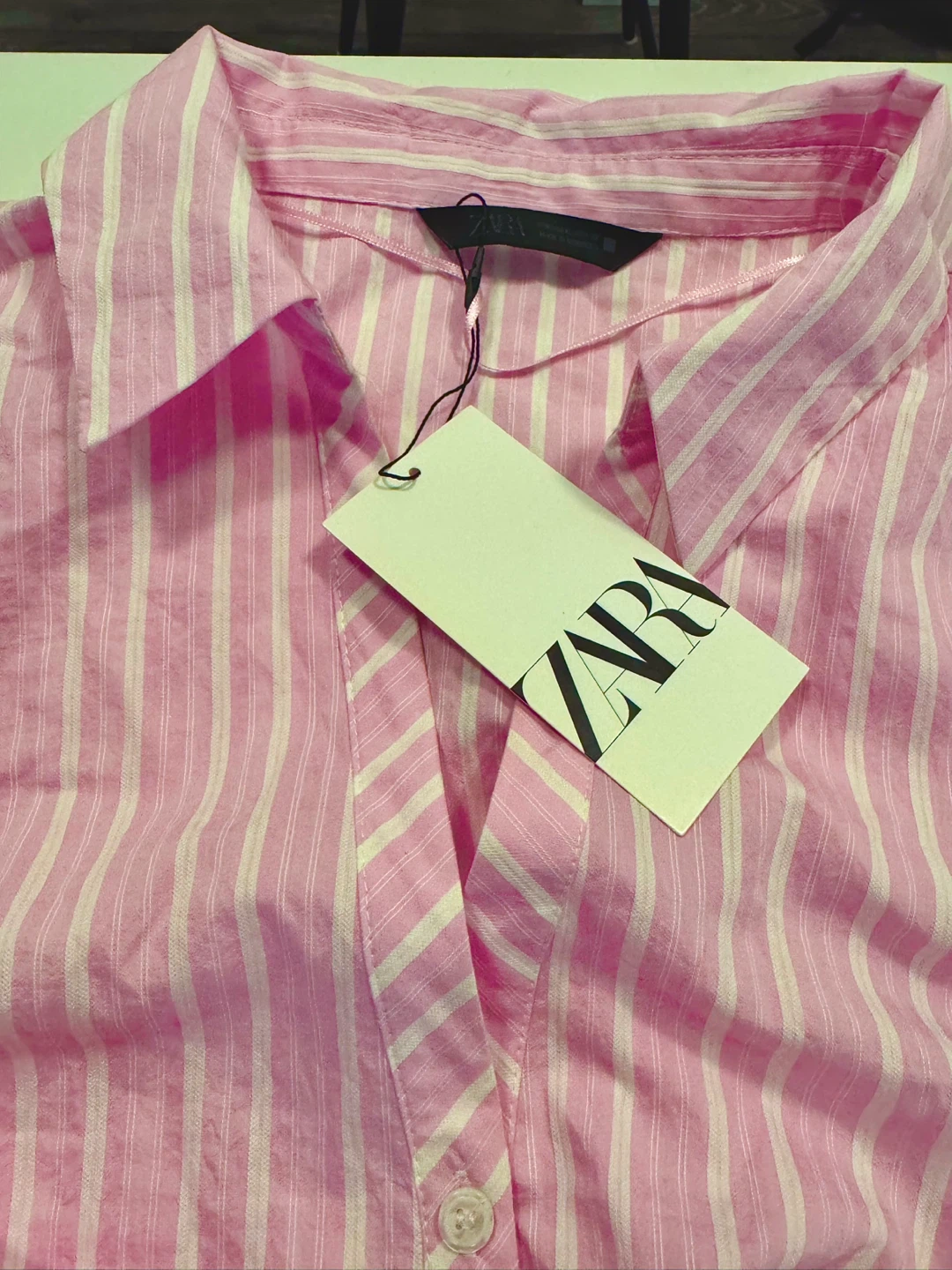 Zara Pink Striped Dress - Brand New with Tags - photo 2