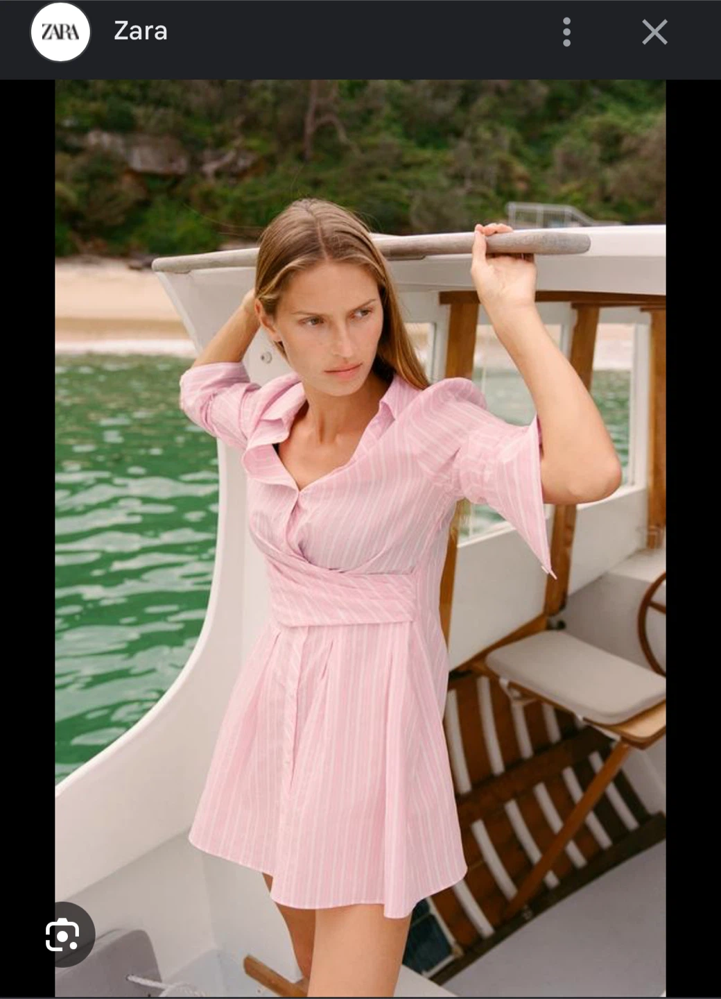Zara Pink Striped Dress - Brand New with Tags