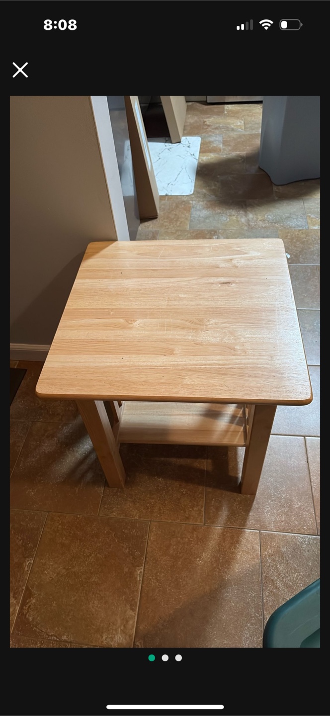 Wooden Side Table - photo 3
