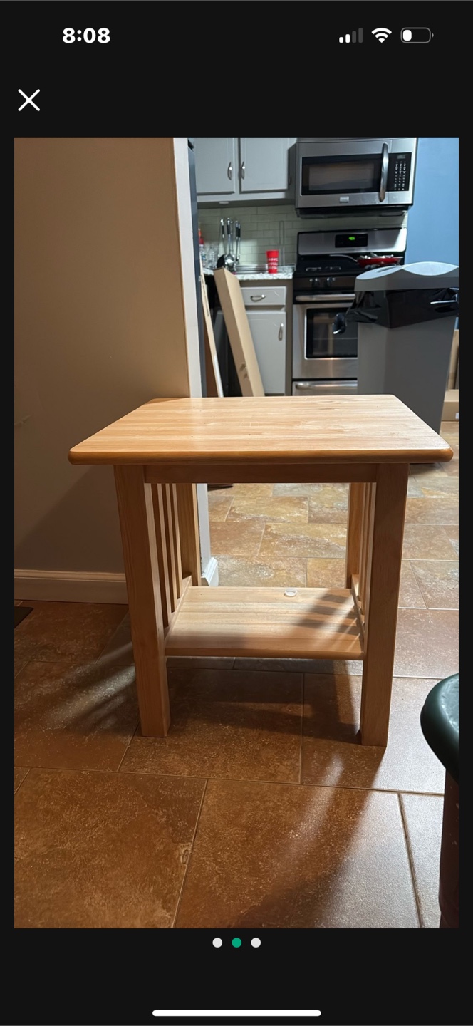 Wooden Side Table - photo 2