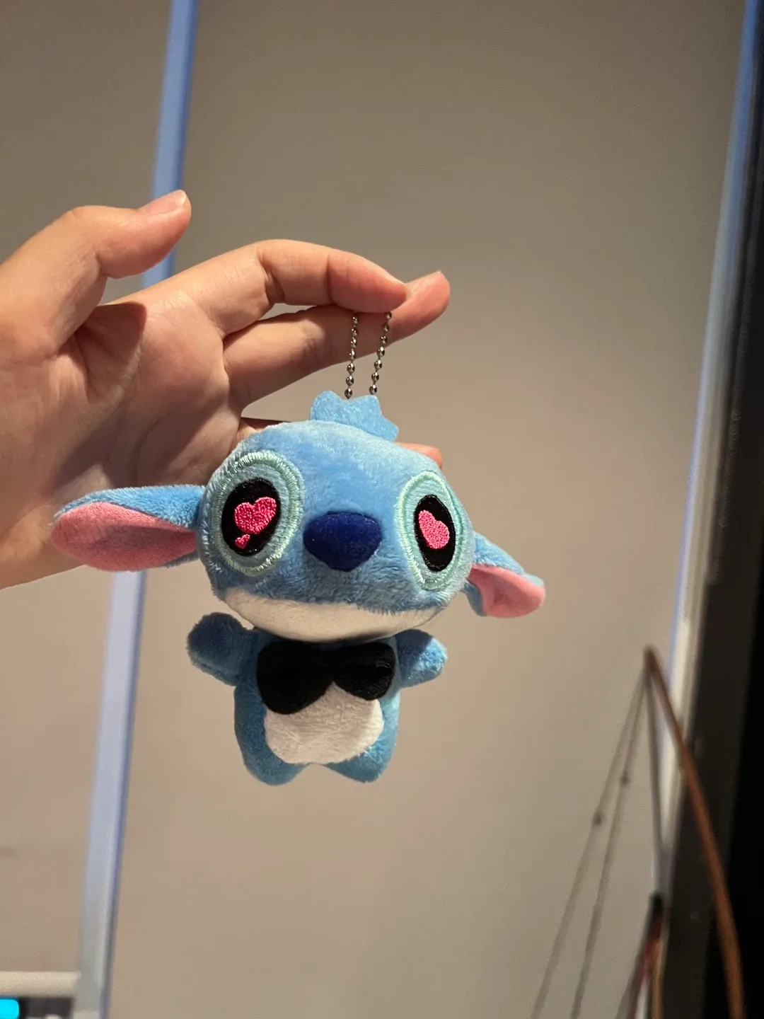 Disney Stitch Plush Keychain thumbnail