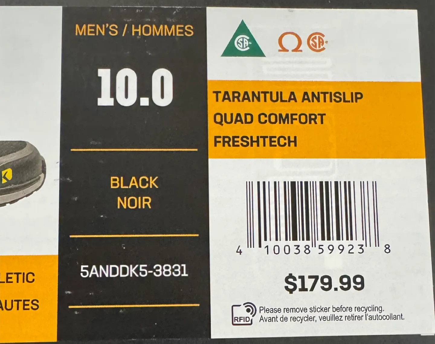 Dakota Workpro Series Size 10 Safety Shoes - Black image indicator(6)