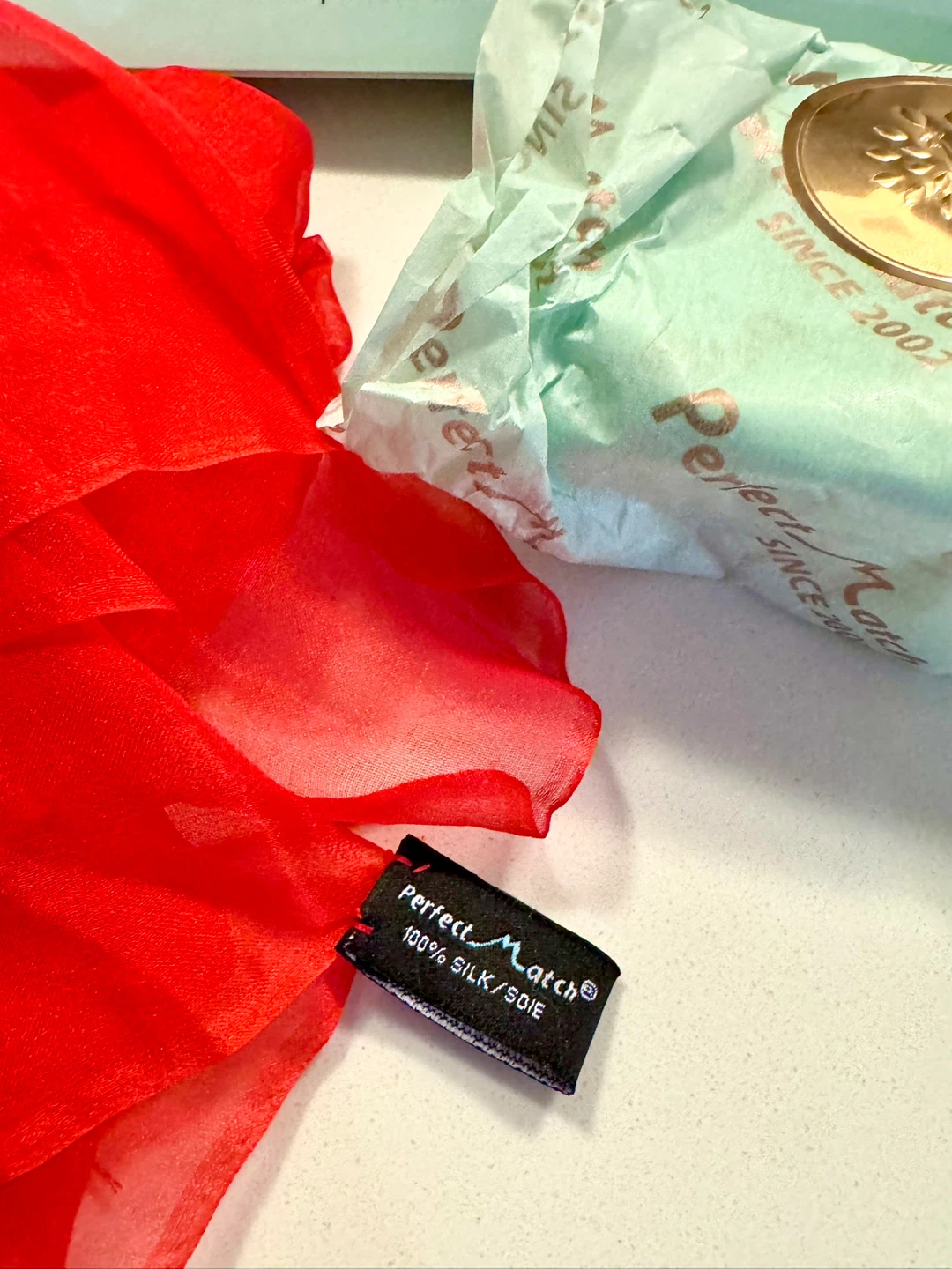 Perfect Match 100% Silk Scarf – Brand New in Package - photo 2