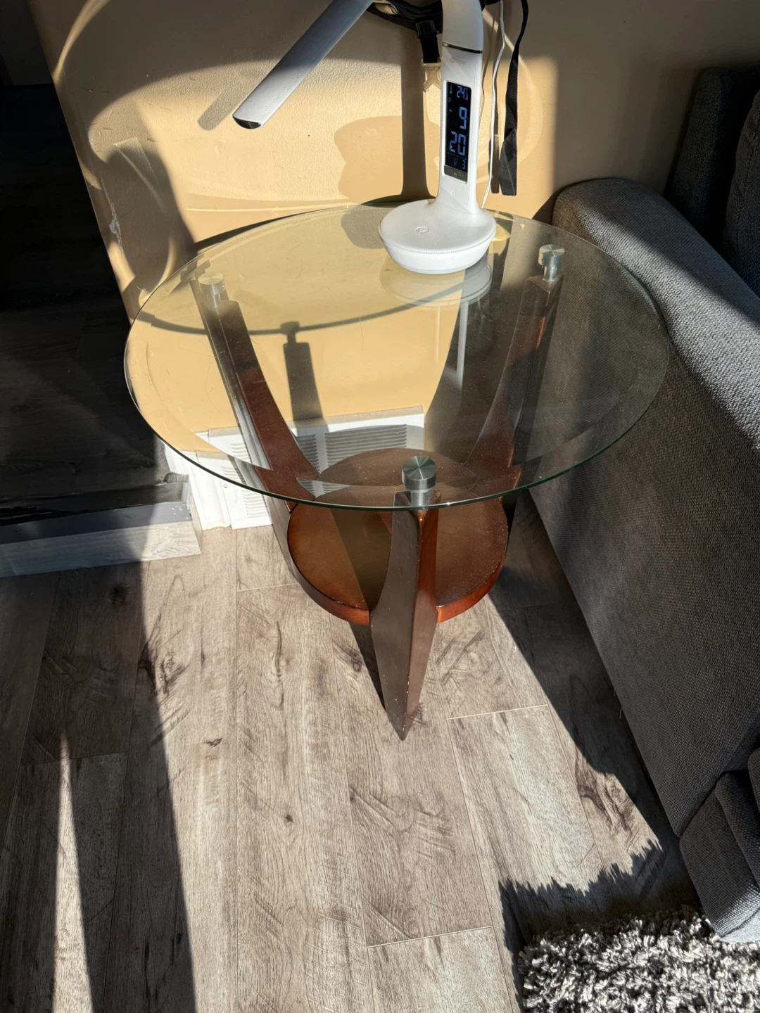 Glass Top Side Table
