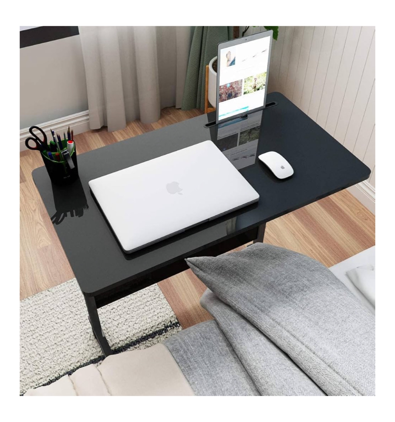 Black Adjustable Rolling side Desk - photo 5