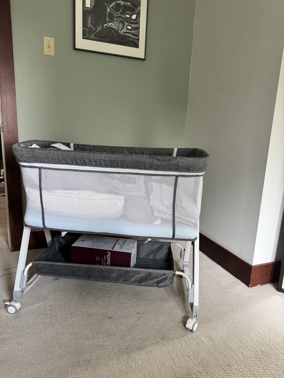Bedside Bassinet - Gray
