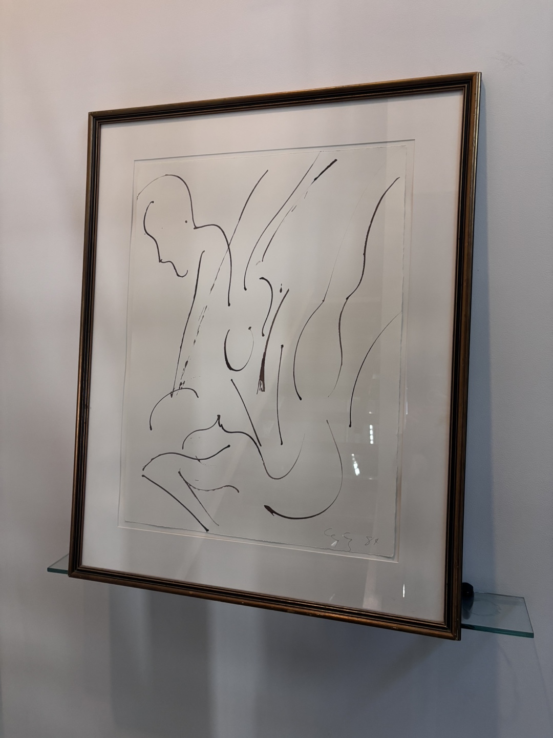 Renowned artist Graham Coughtry Lithograph 2 bodies - photo 2