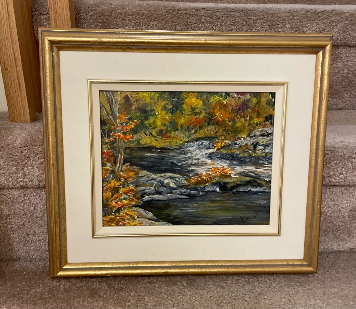 Framed Bill Vincent Acrylic Painting 10x8 thumbnail