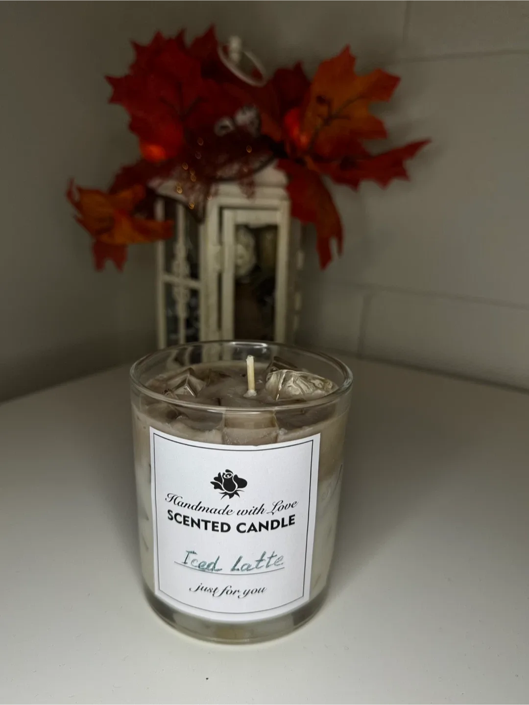 Iced Latte Candle - Handmade Eco Soy Candle – 10 oz image indicator(2)