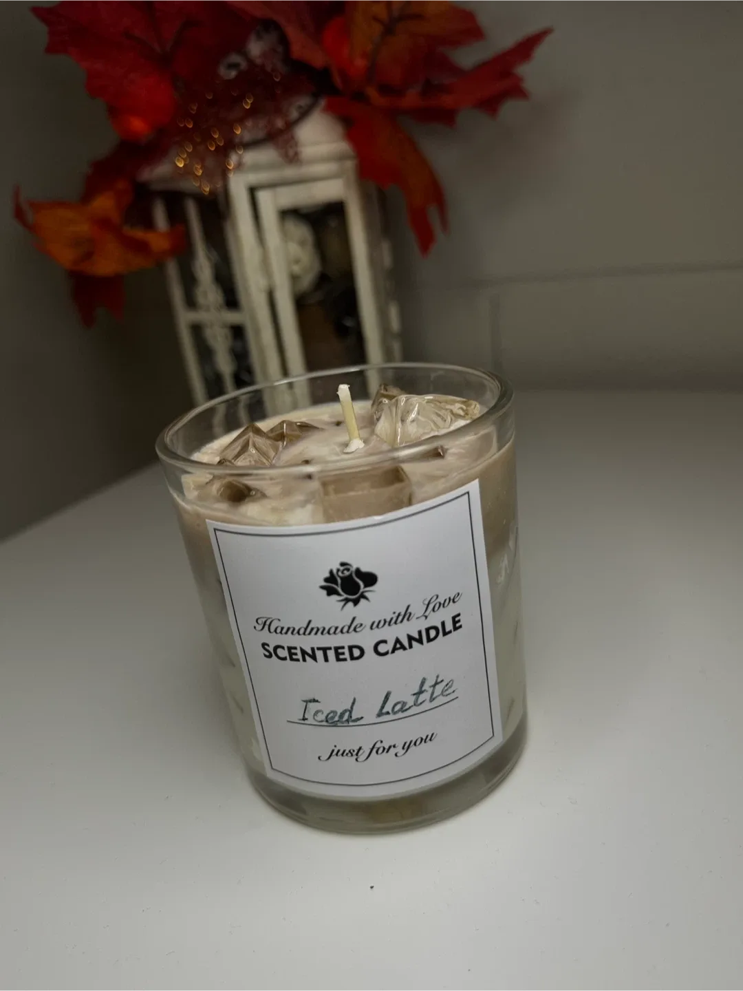 Iced Latte Candle - Handmade Eco Soy Candle – 10 oz image indicator(3)