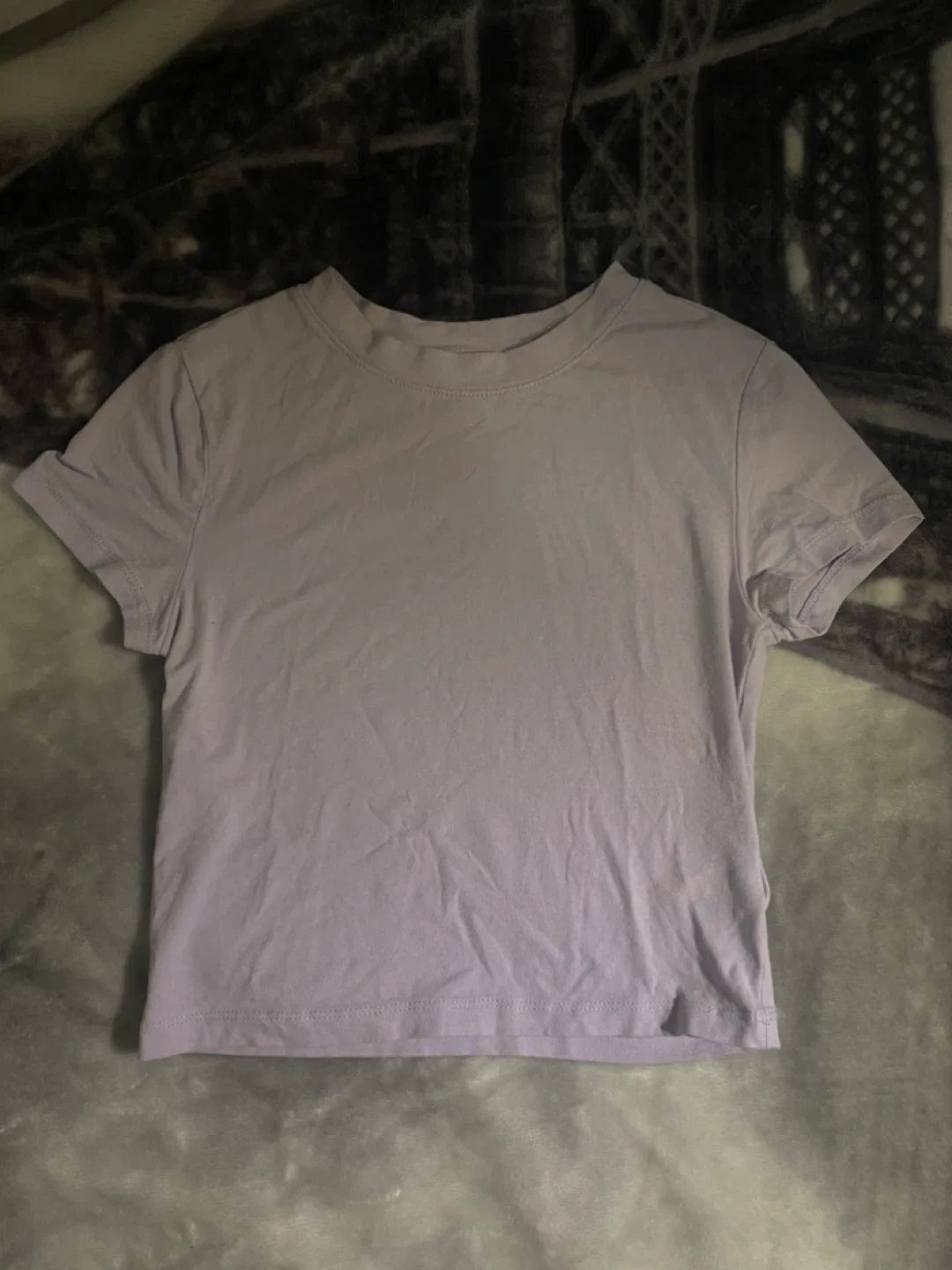H&M Divided Lilac Crop Top - Size S thumbnail