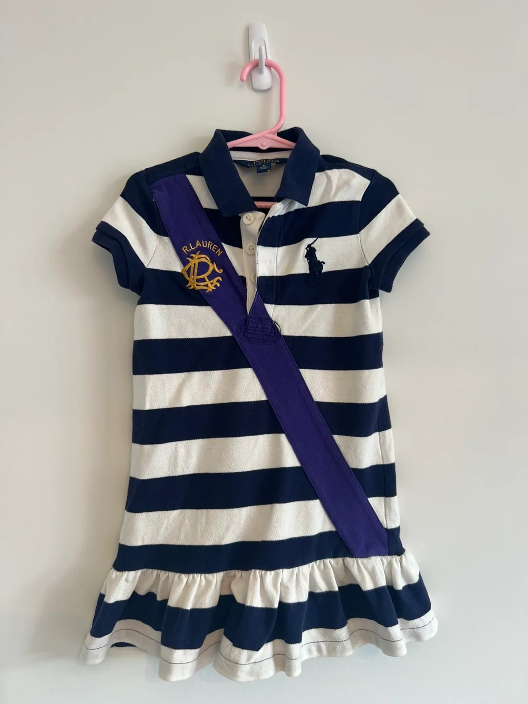 Ralph Lauren Girls' Striped Dress - Size 5 thumbnail