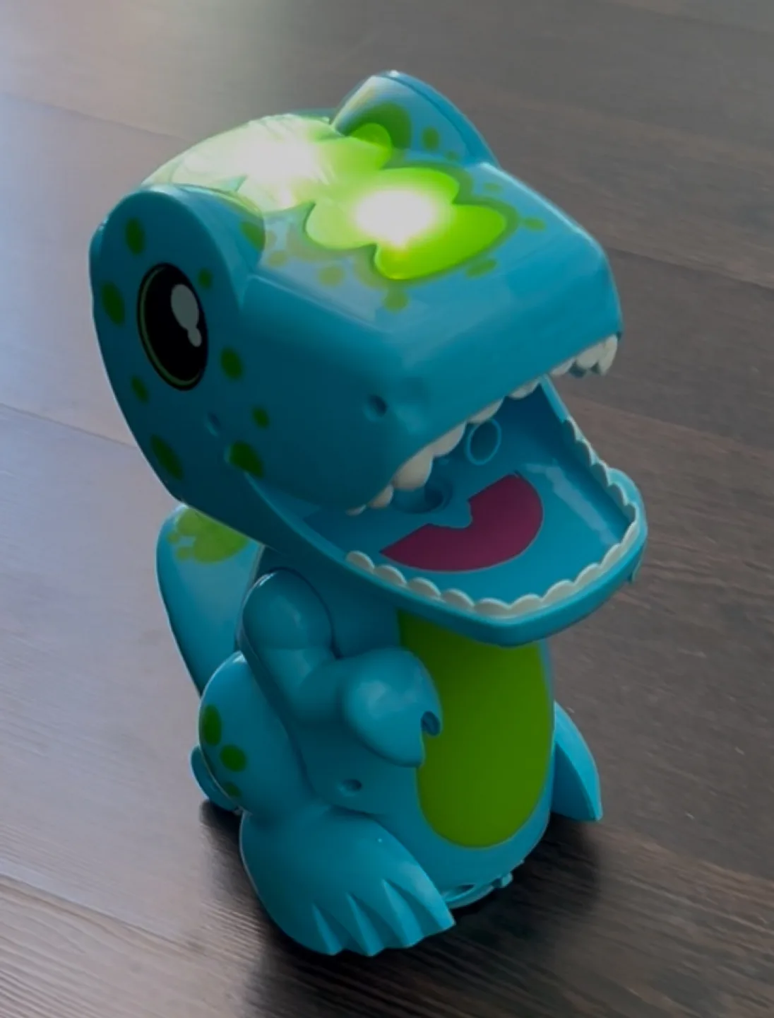Blue Robo Dinosaur Toy with Lights and Sounds thumbnail