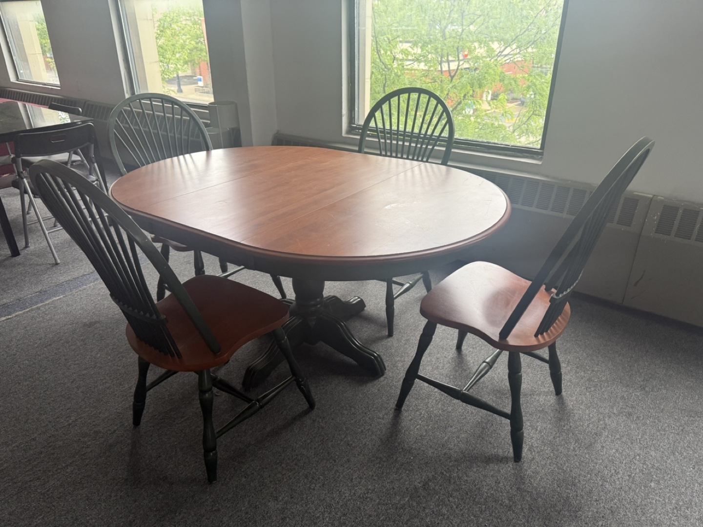 Dining Table with 4 Chairs - Wood