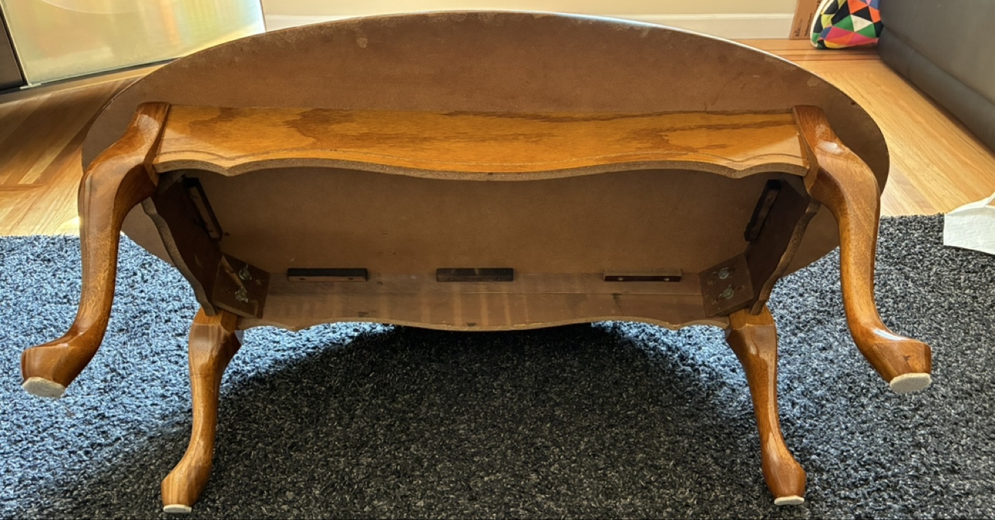 Vintage Solid Wood Coffee Table - VGUC - photo 5