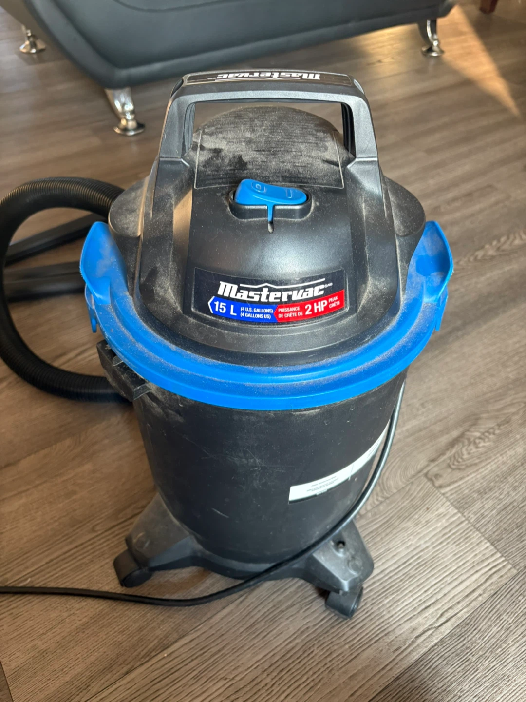 Mastervac 15L (4 U.S. Gallons) Wet/Dry Vacuum