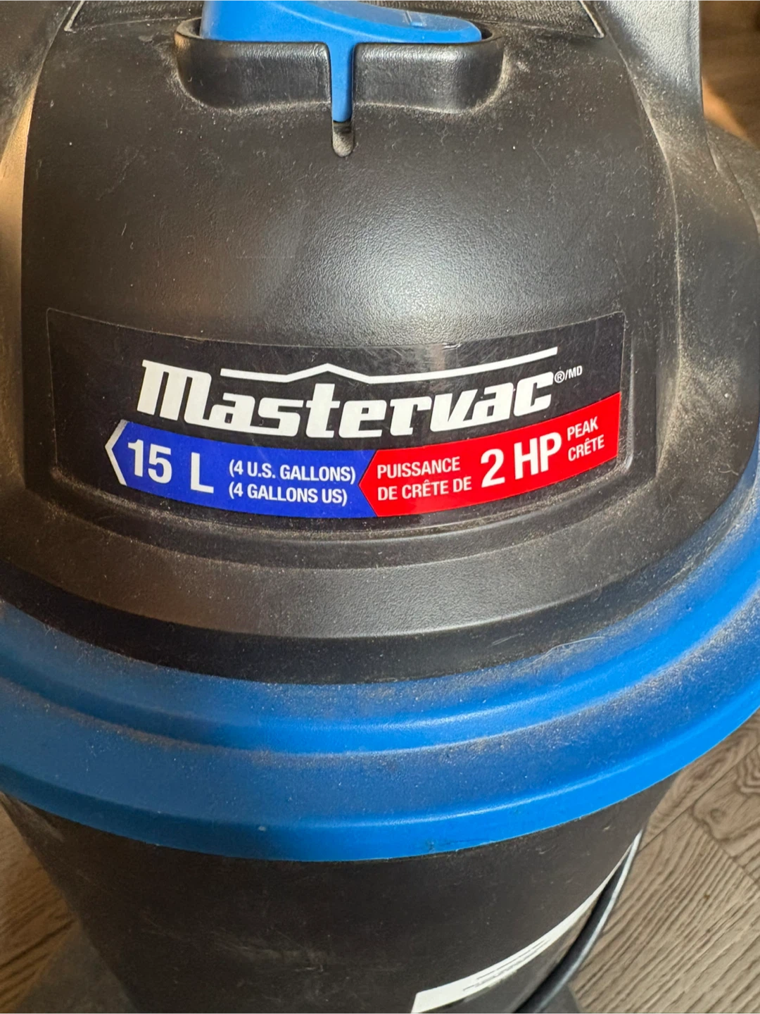 Mastervac 15L (4 U.S. Gallons) Wet/Dry Vacuum - photo 4