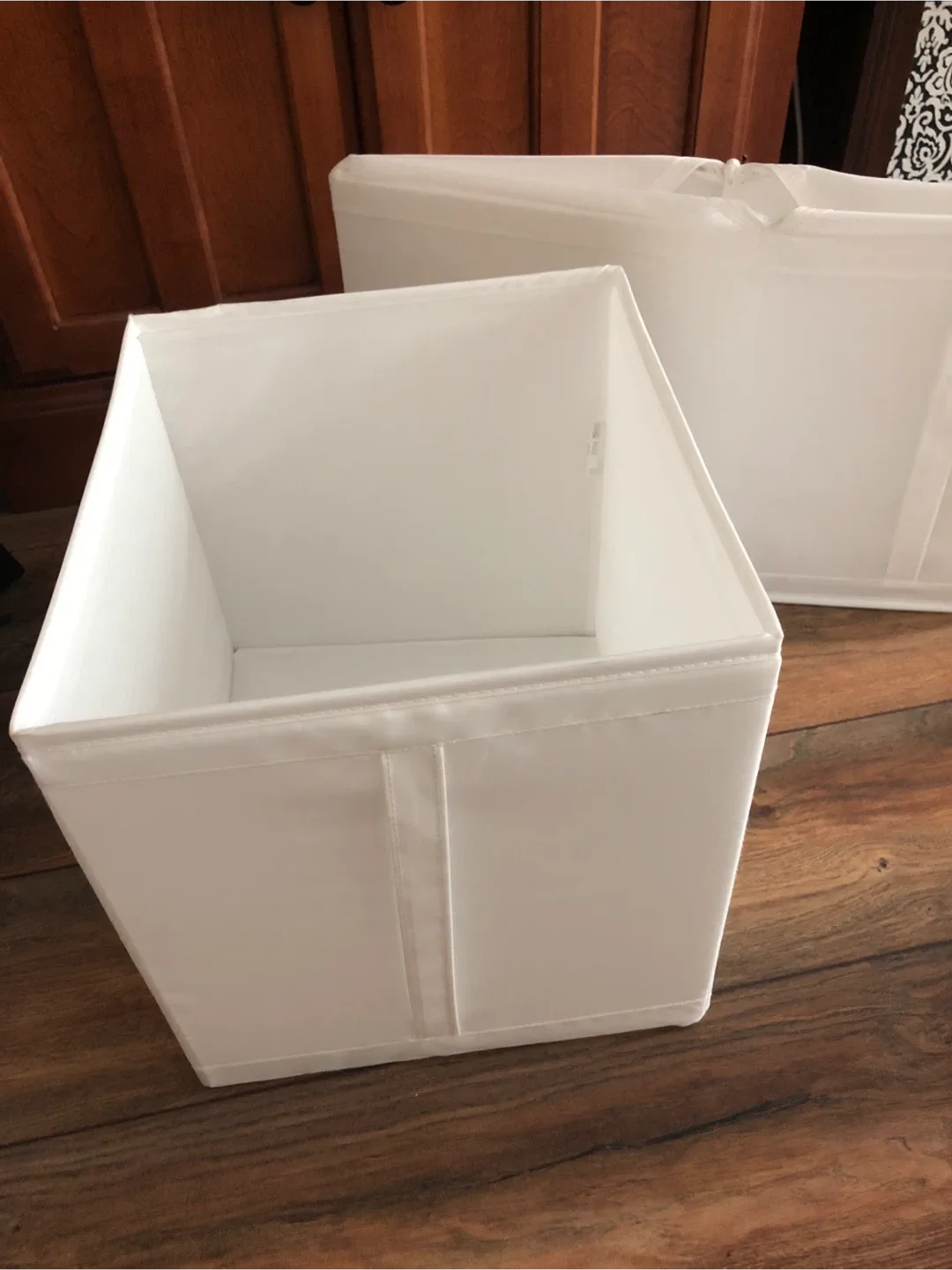 IKEA White Storage Basket thumbnail