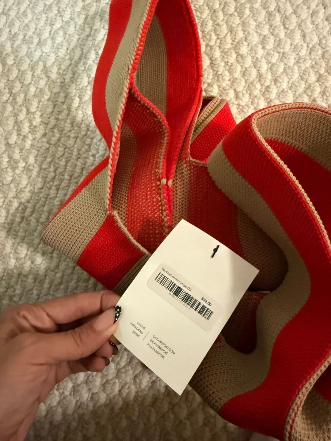 OAK + FORT Striped Shopper Bag brand new with tags image indicator(3)