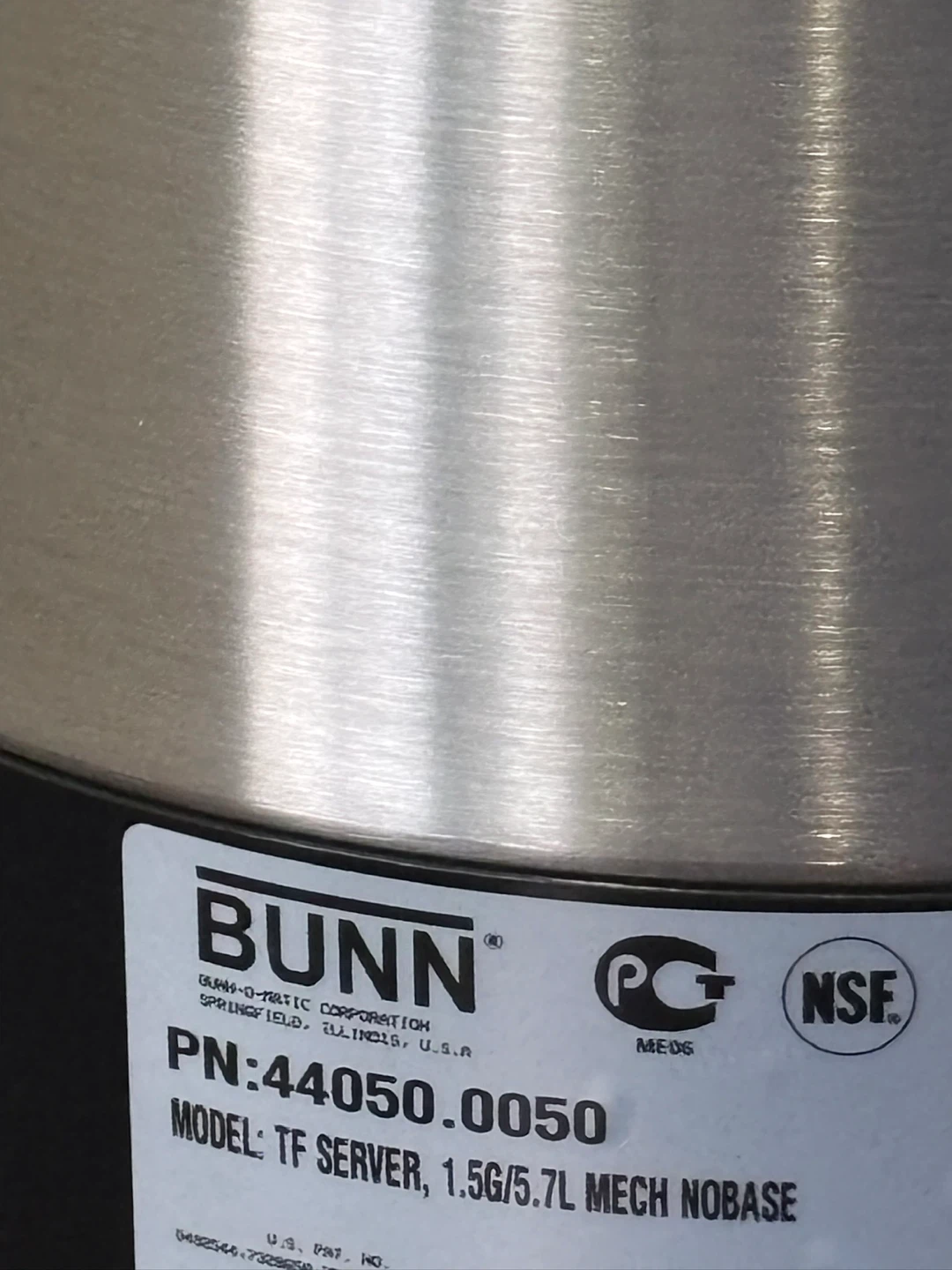 BUNN TF Server 1.5G/5.7L Mech Nobase - photo 3
