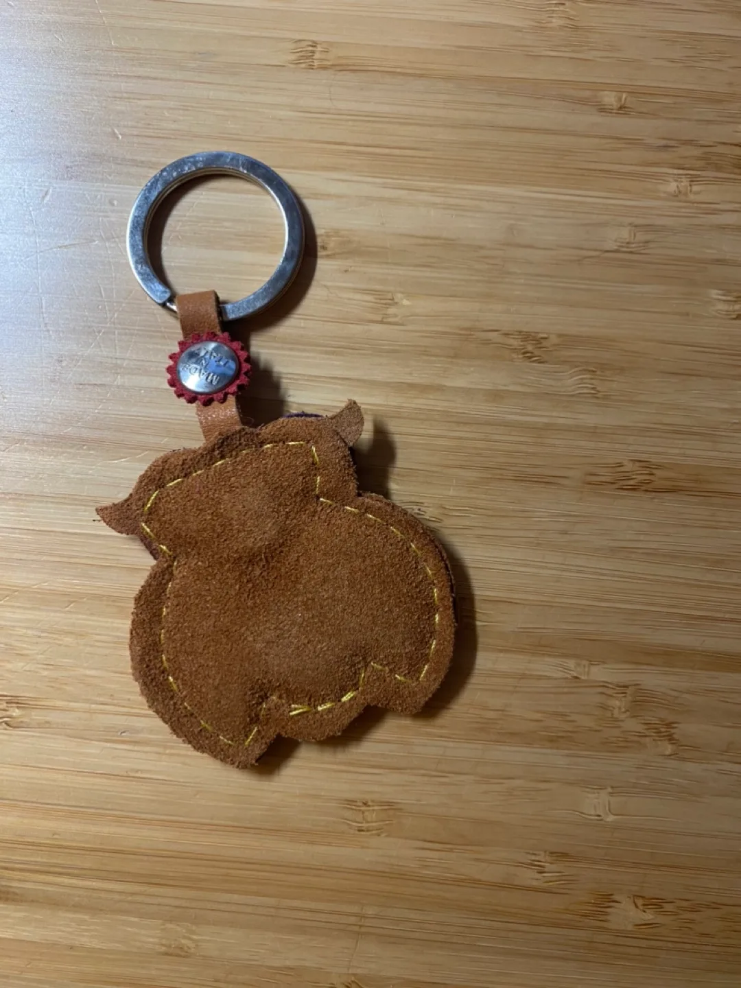 Owl Keychain - Handmade Leather image indicator(2)