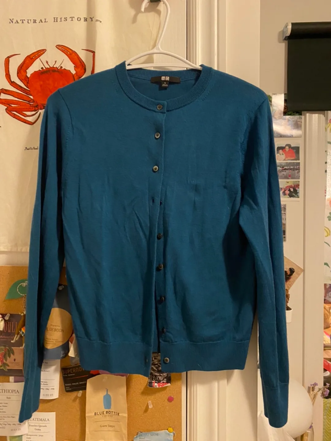 Uniqlo Merino crew neck Cardigan thumbnail