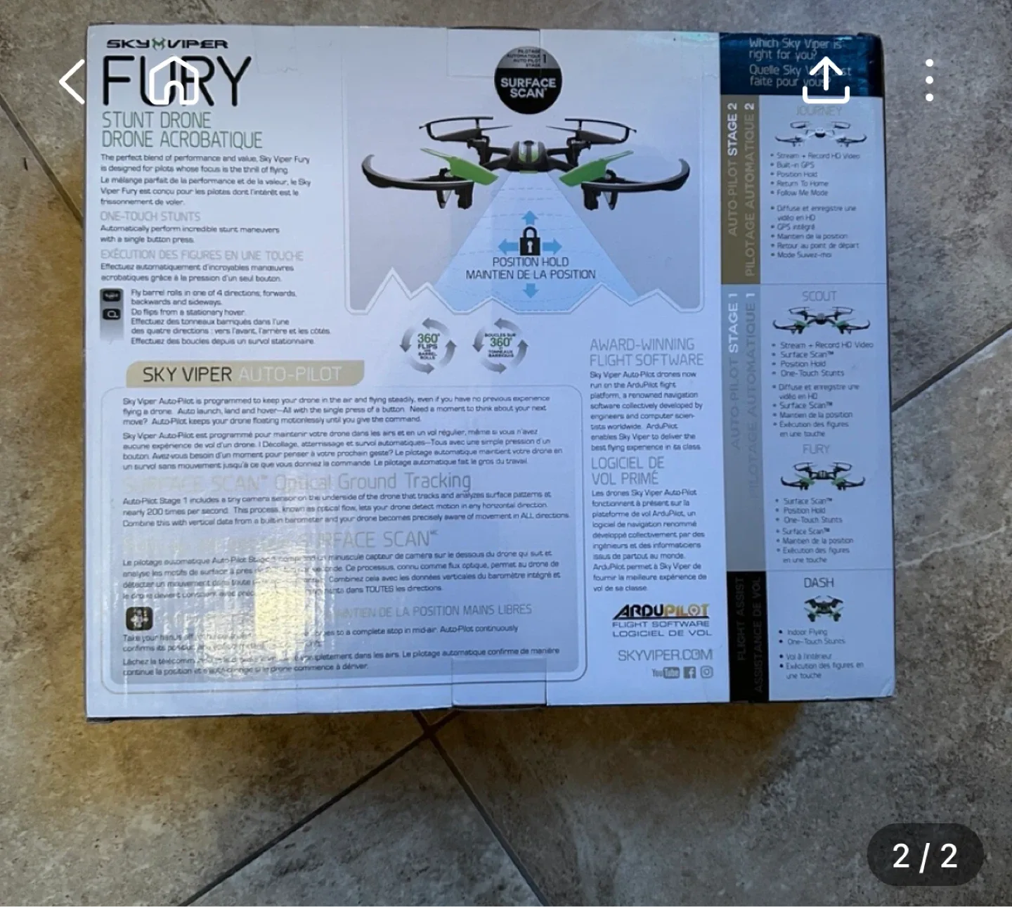 Sky Viper Fury Stunt Drone (New) image indicator(2)