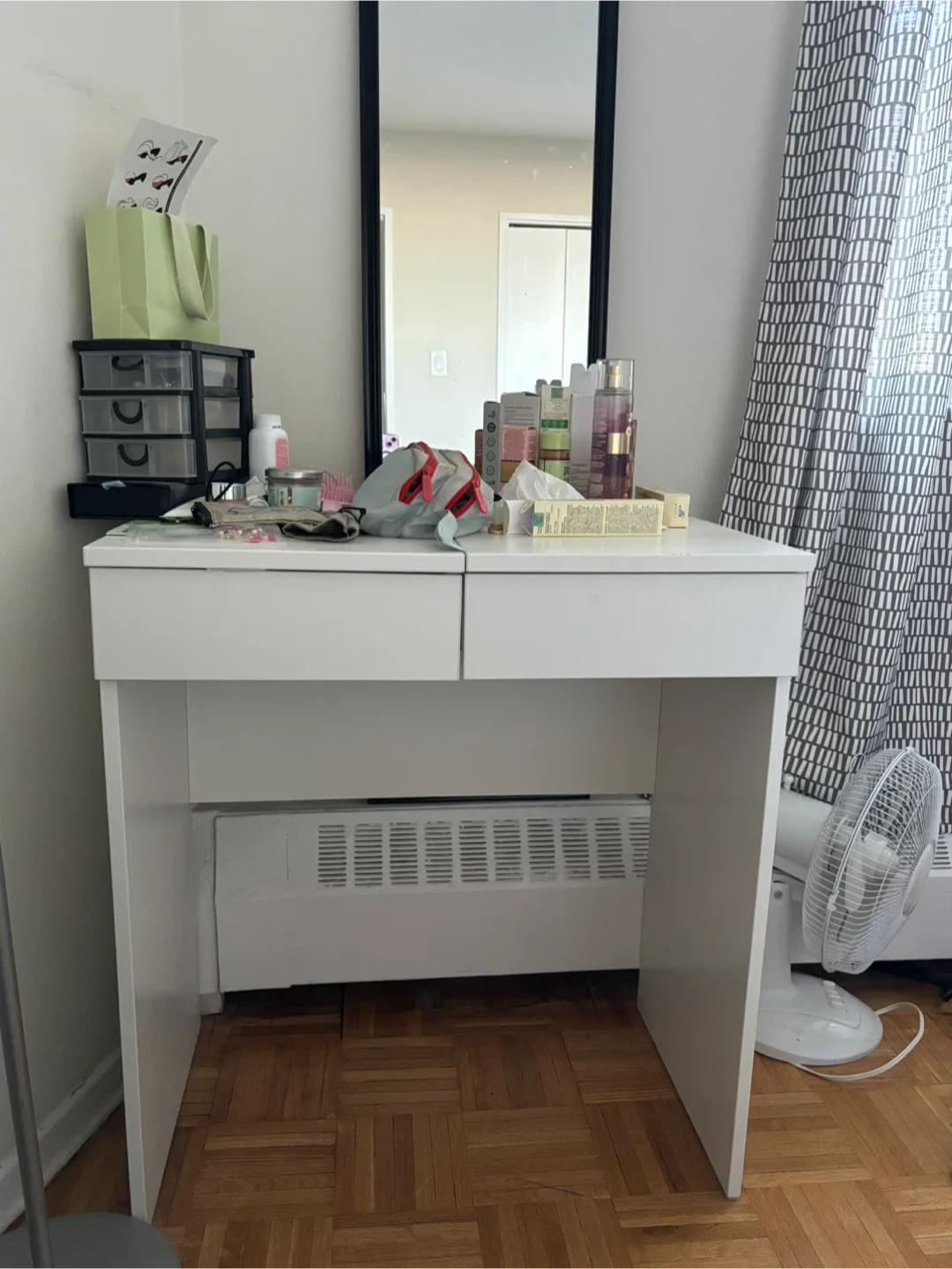 IKEA BRIMNES White Vanity Dressing Table thumbnail
