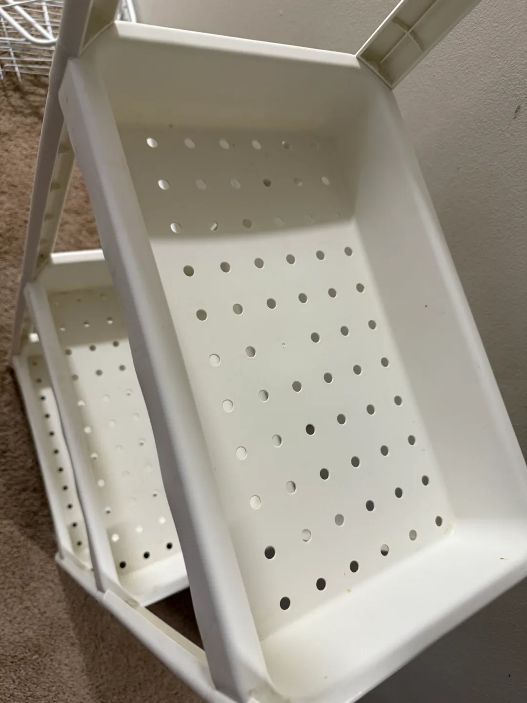 White 4-Tier Storage Shelf image indicator(3)