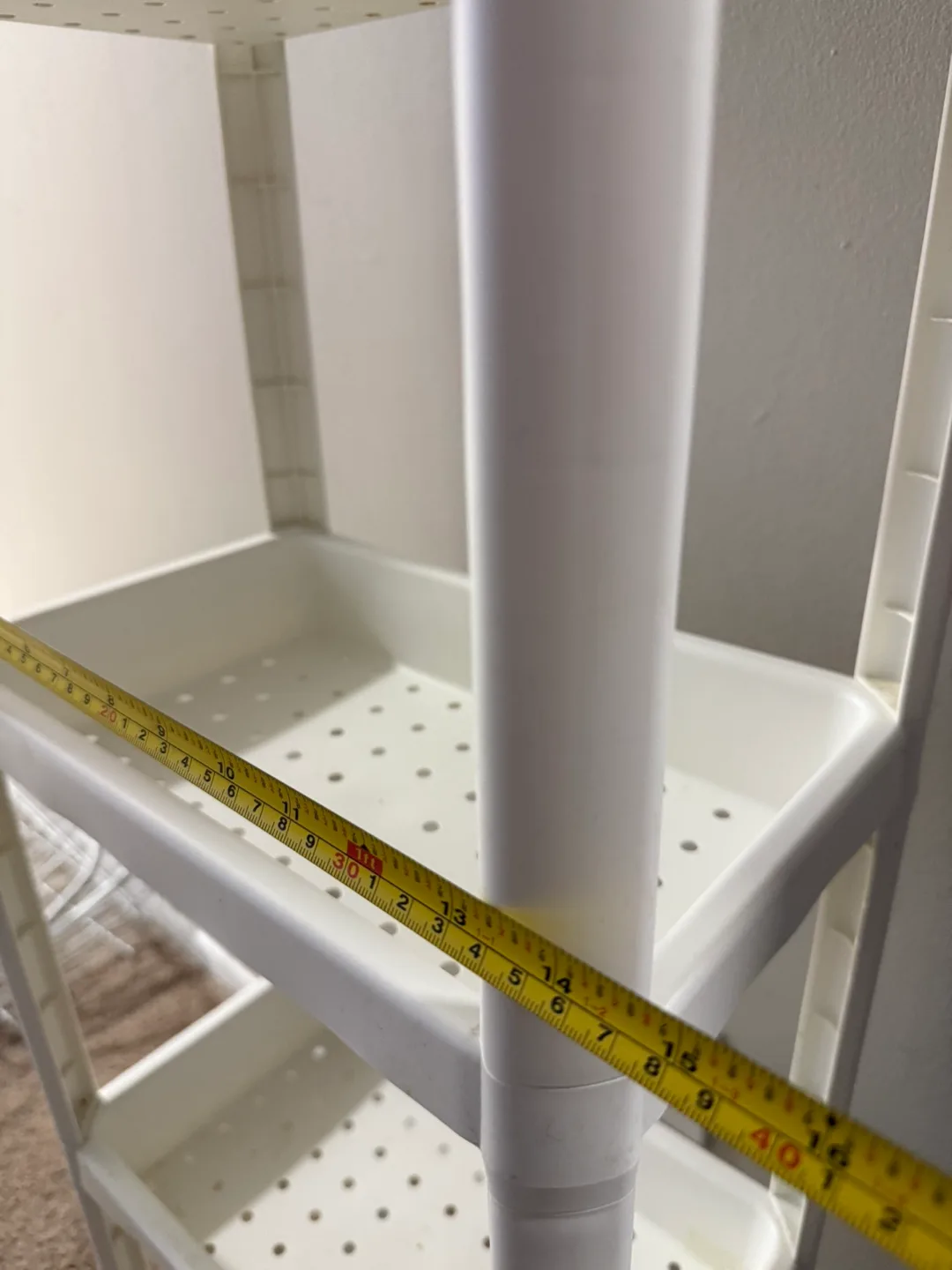 White 4-Tier Storage Shelf image indicator(4)