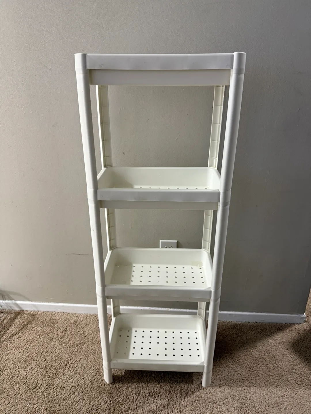 White 4-Tier Storage Shelf image indicator(2)