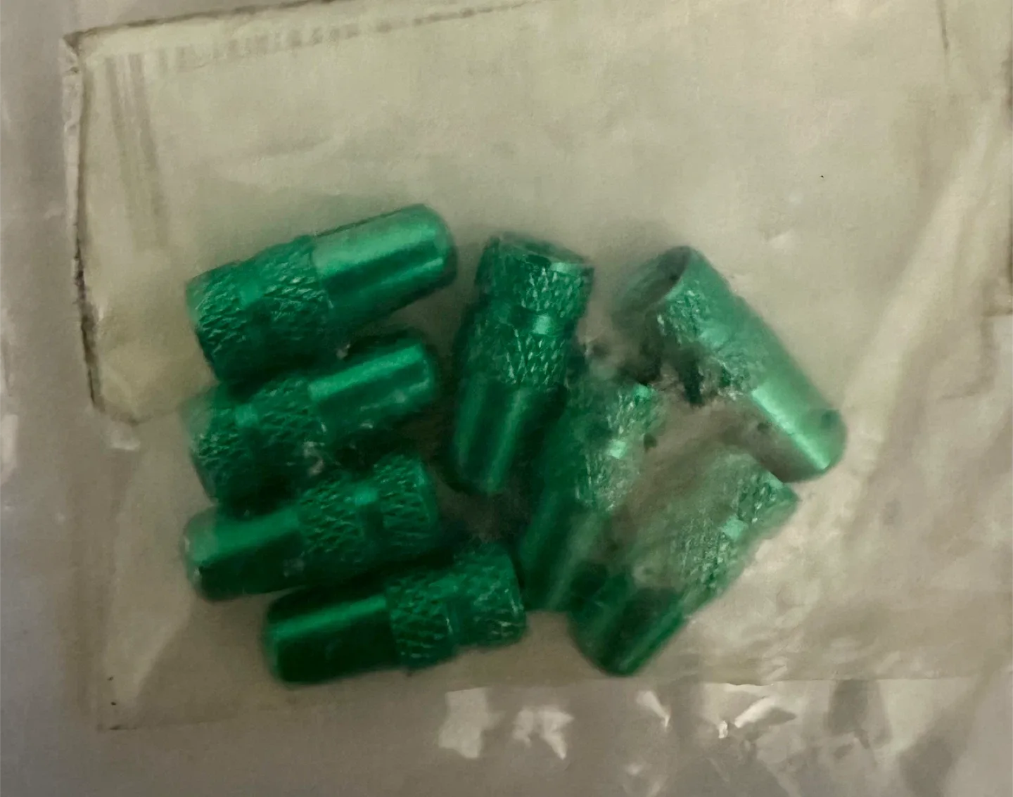 Green Bike Presta Valve Caps (Set of 8) thumbnail