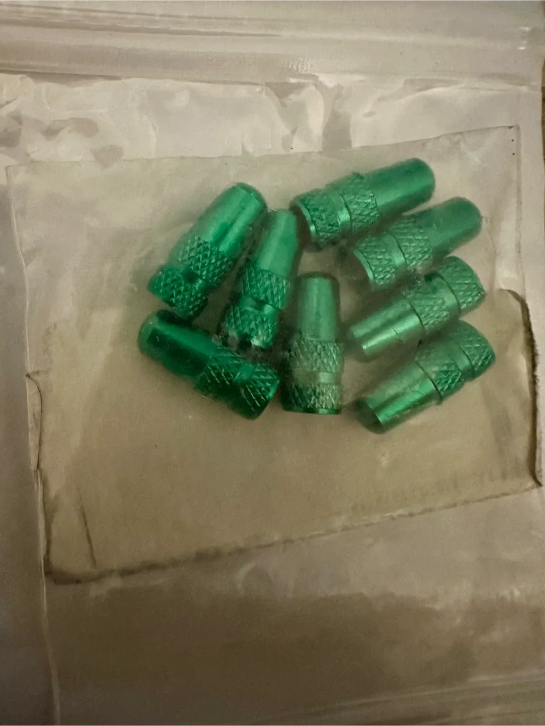 Green Bike Presta Valve Caps (Set of 8) image indicator(2)