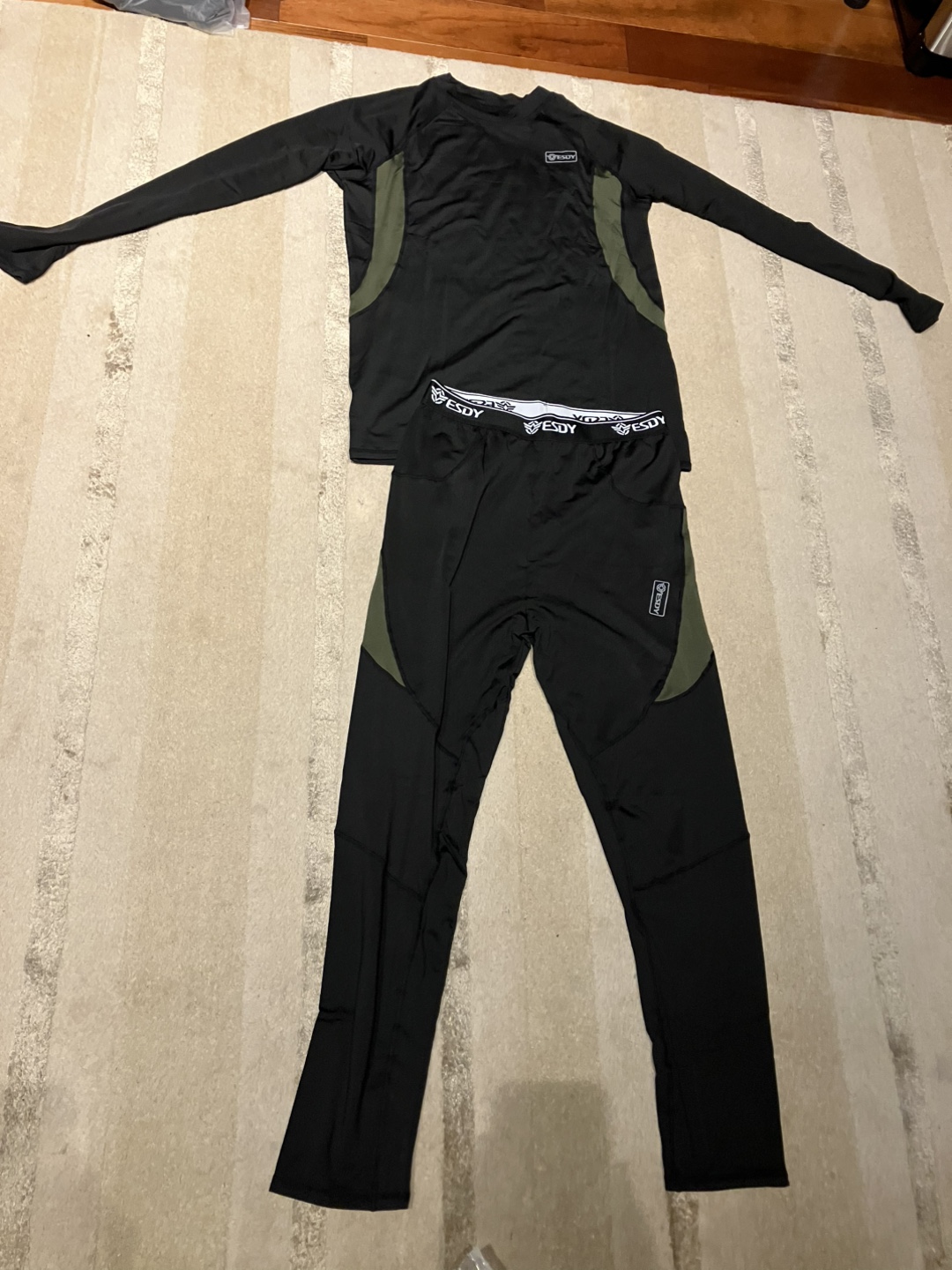 Men’s New ESDY XL Black Activewear Set