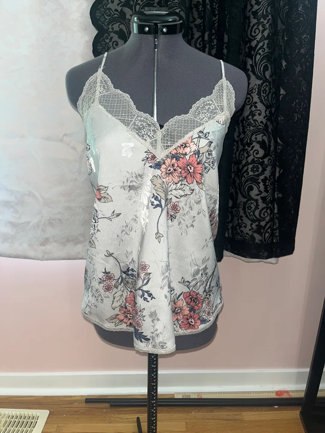 Floral Lace Cami Top thumbnail