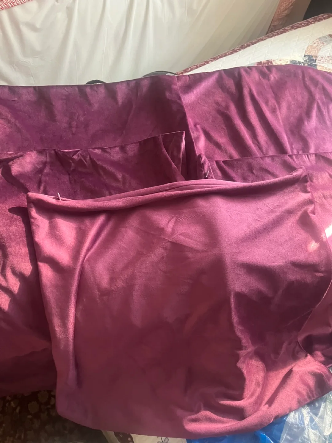 Purple Velvet Pillow Cover Set image indicator(3)