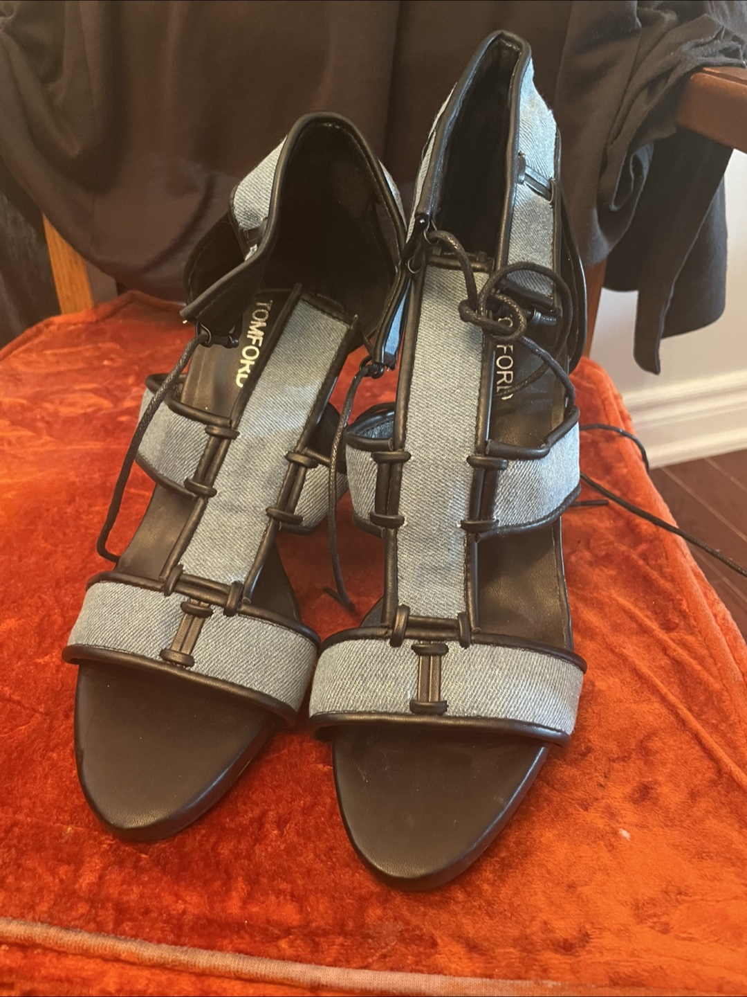 Tom Ford Denim Heels Size 10