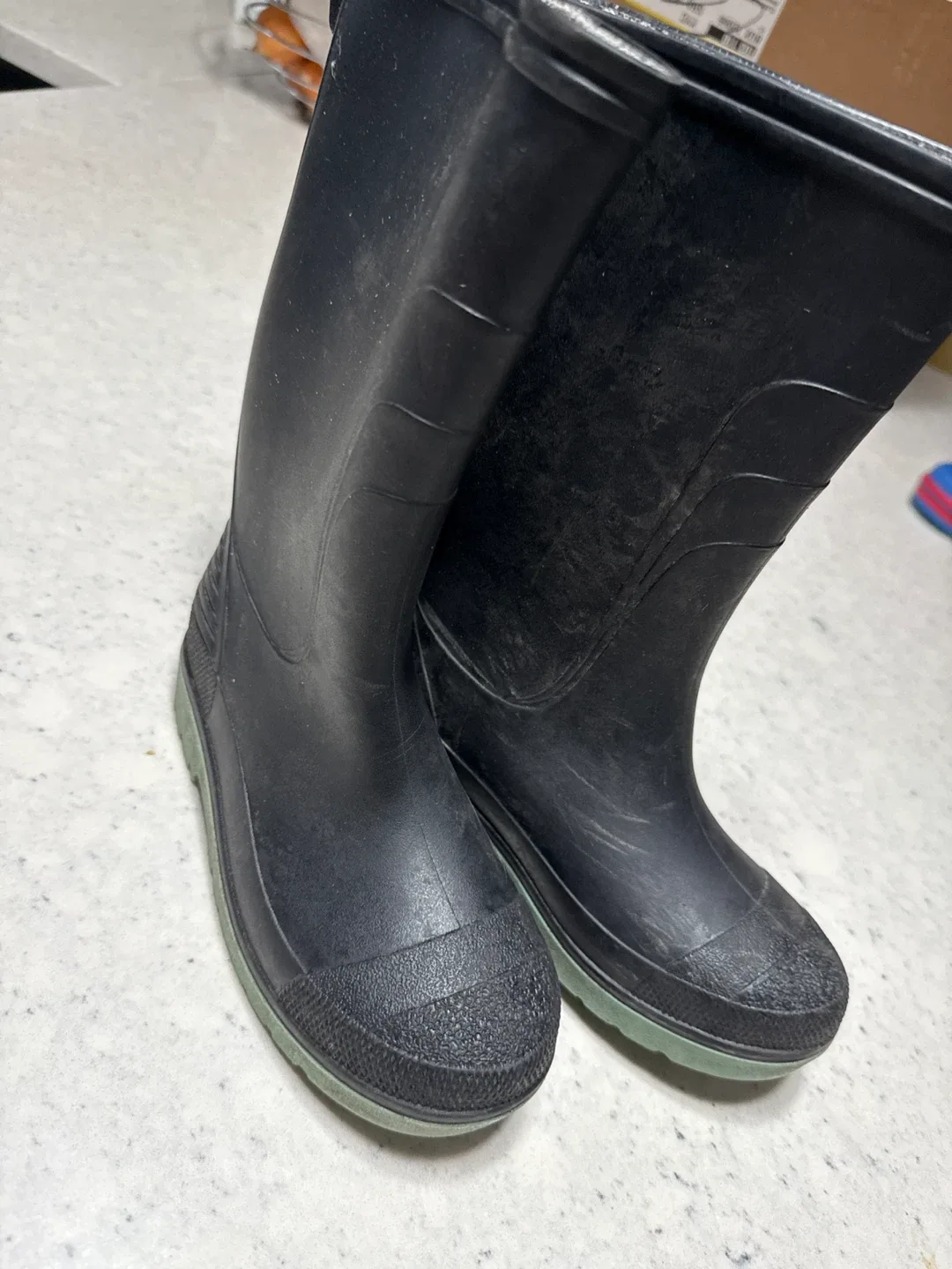 Black Rubber Rain Boots thumbnail