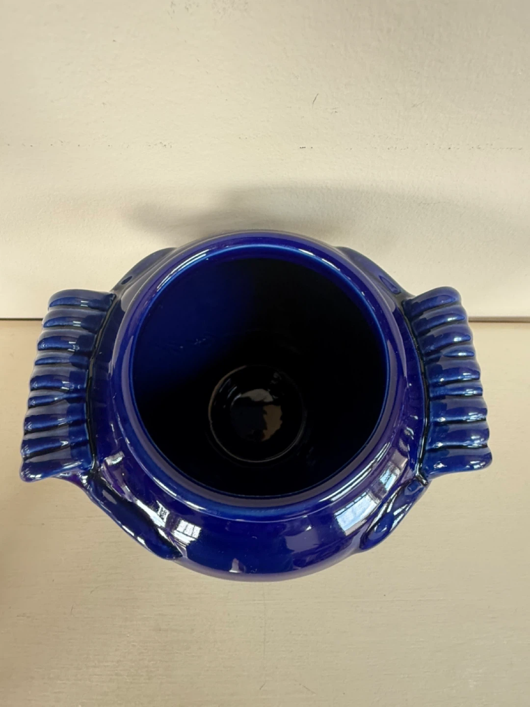 Blue Ceramic Jar with Lid - photo 2