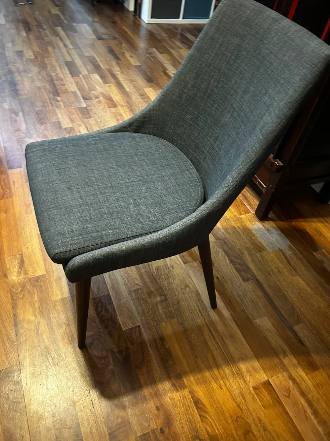 Grey Upholstered 4 Dining Chairs - photo 4