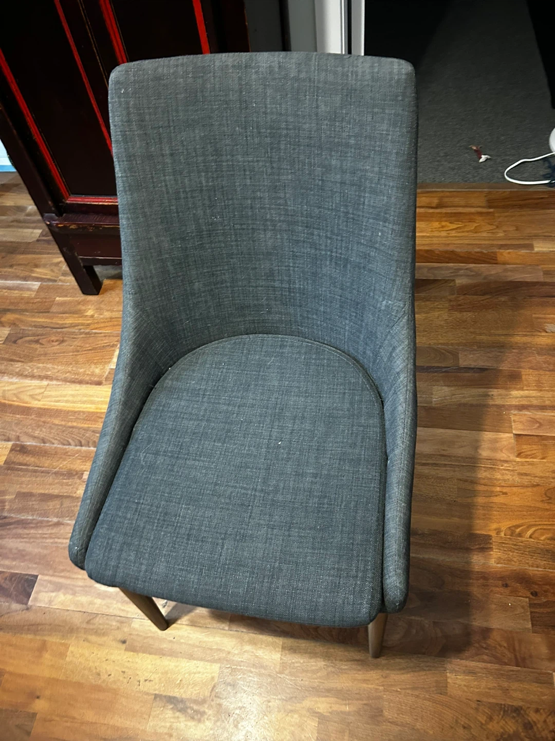 Grey Upholstered 4 Dining Chairs - photo 3